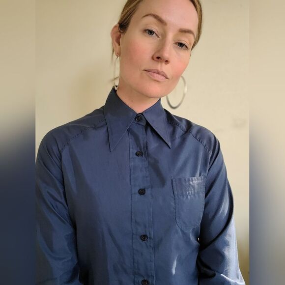 The Sam Vintage Dagger Collar Womens Button Down M - Picture 4 of 10